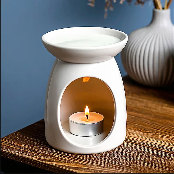 Candlelight Cream Ceramic Wax melt burner