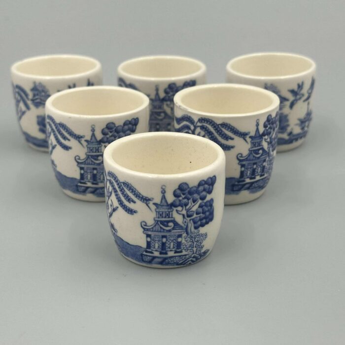 Churchill Willow Blue – Set of 3 Egg Cups.