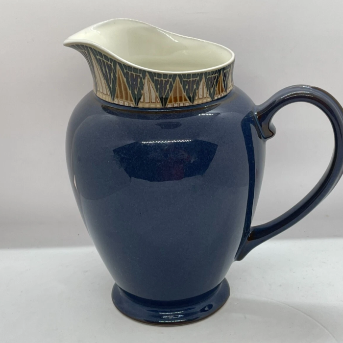 Denby England Blue BOSTON SPA Pitcher 32 oz.