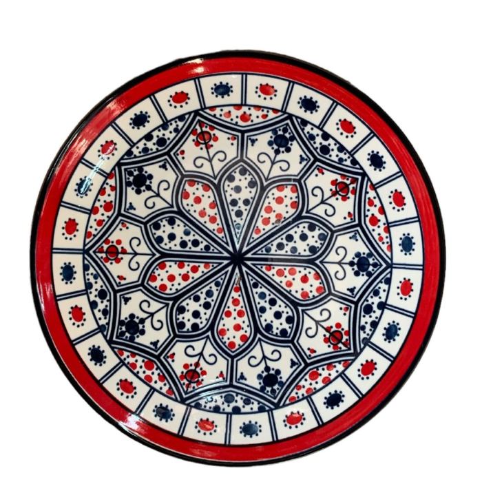 Quality Moroccan Styled Porcelain Round Side Plate 1 Pieces