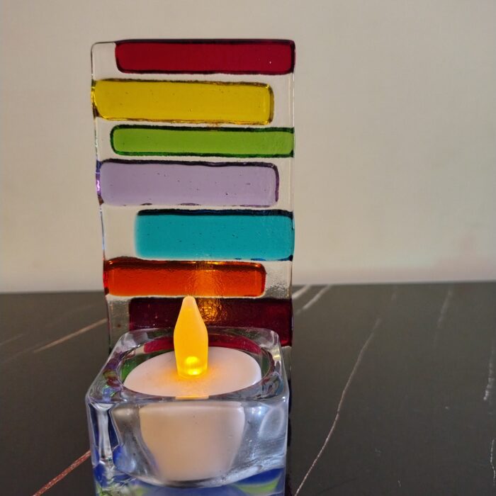 Rainbow Candle Cover