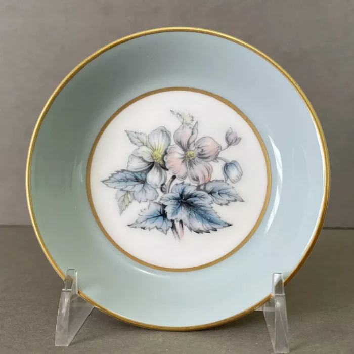 Royal Worcester Woodland Floral BouquetTrinket Dish England Bone China 4"