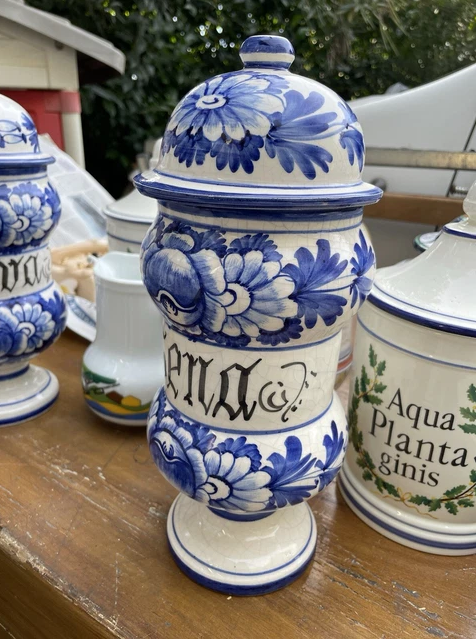 VASI DA FARMACIA Vintage In Ceramica EUR 80,00 - PicClick IT