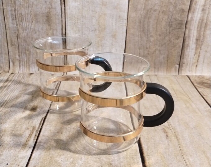 Vintage La Cafetiere Espresso Cups Mugs Set Of 5 Pices